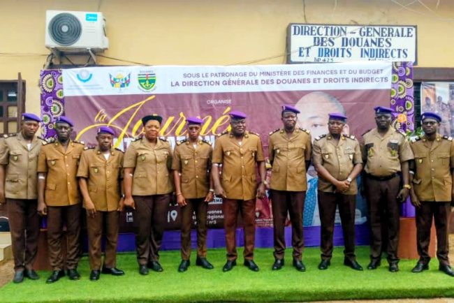 Les douaniers centrafricains lors de la cérébration de la JID 2026