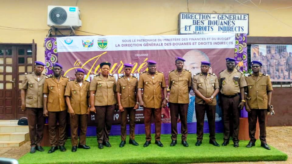 Les douaniers centrafricains lors de la cérébration de la JID 2026