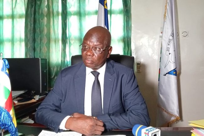 image guismala amza ministre centrafricain de l'agriculture