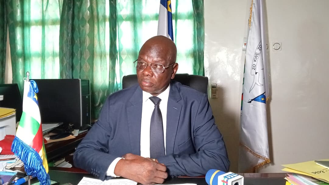 image guismala amza ministre centrafricain de l'agriculture