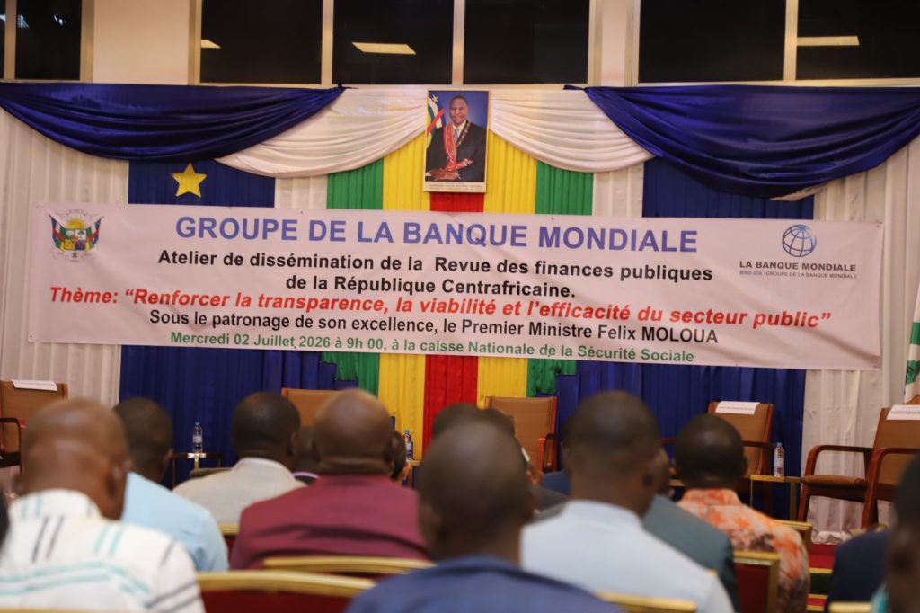 La Banque mondiale préconise une feuille de route pour renforcer l'autonomie budgétaire de la République centrafricaine atelier bm